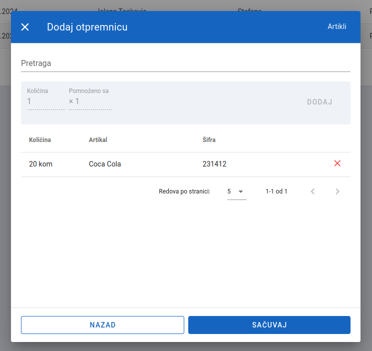 Second part of add delivery-out note-form completed