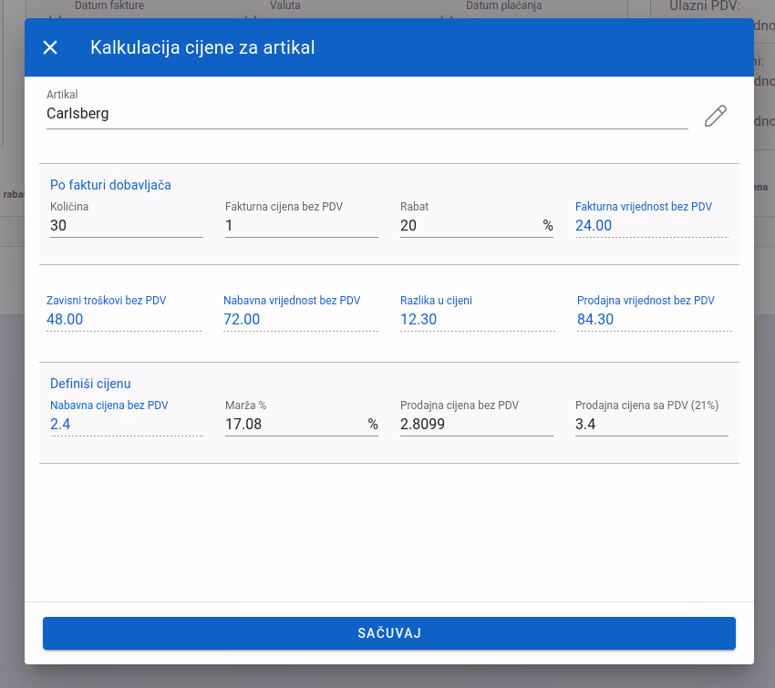 Add price calculation 2 complete