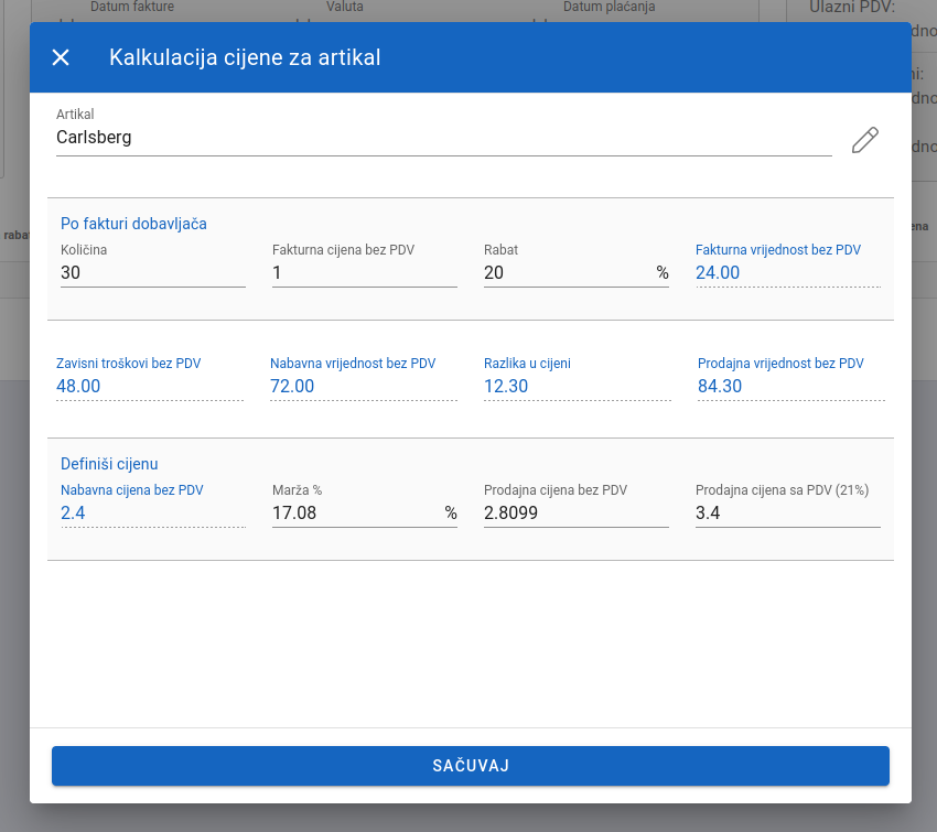 Add price calculation 2 complete