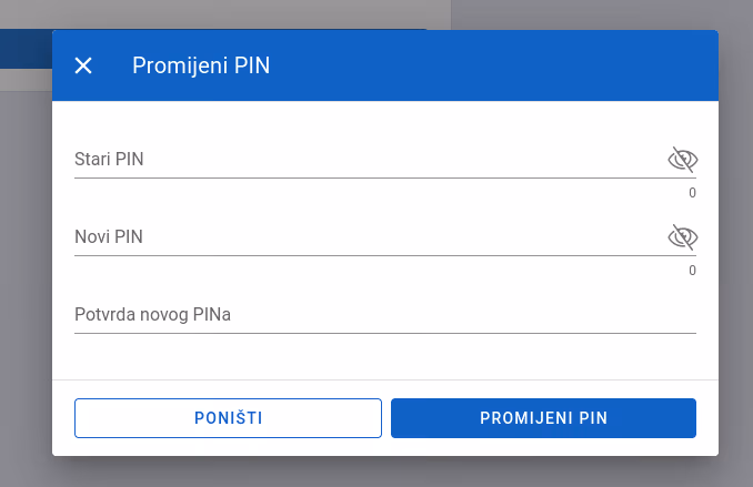 PIN edit