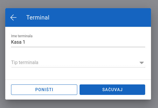 Edit terminal
