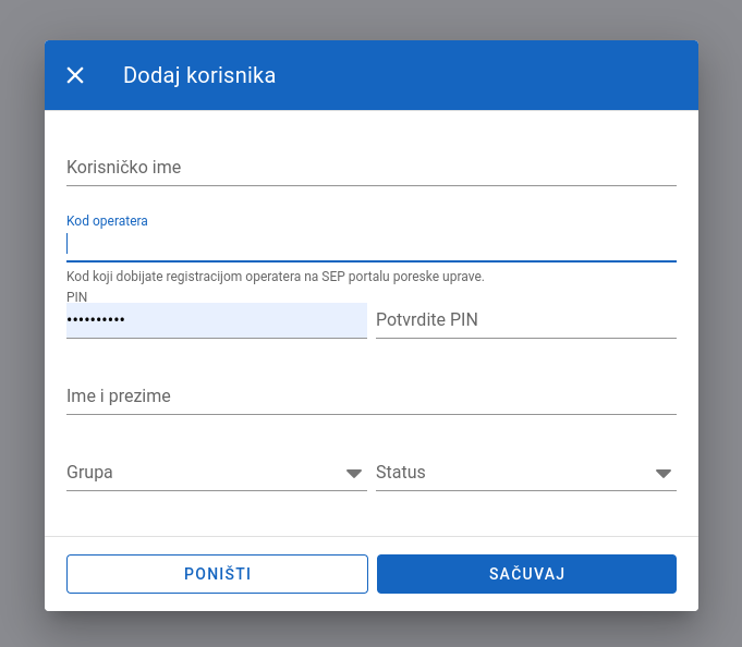Add user