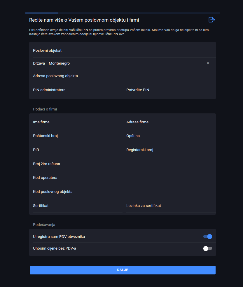 Company registration