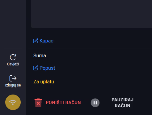 Add client button