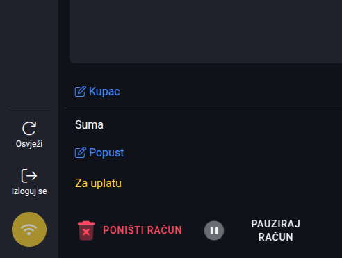 Add client button