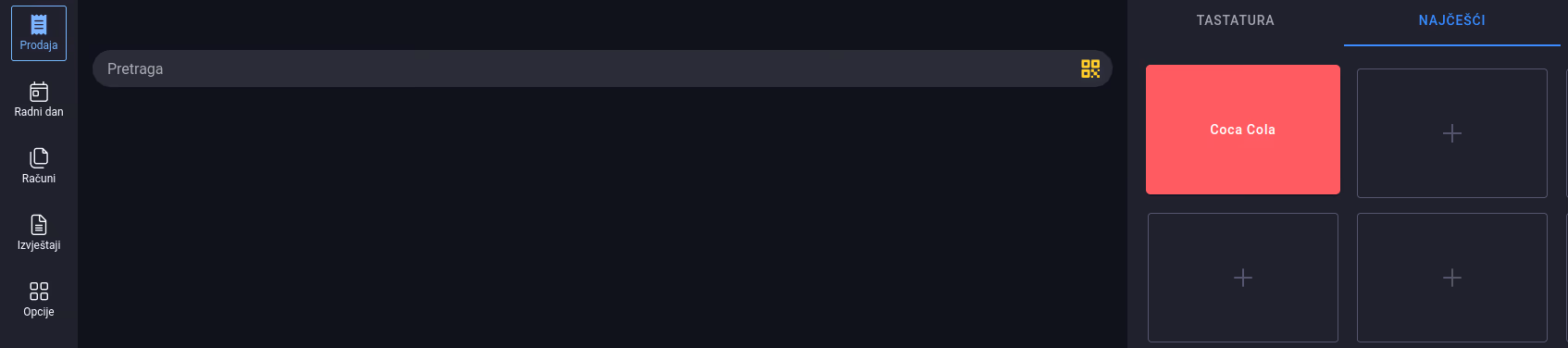 Added most used item