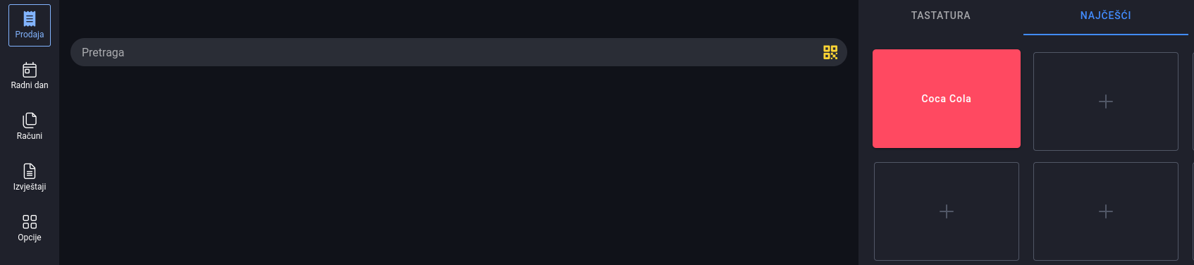 Added most used item