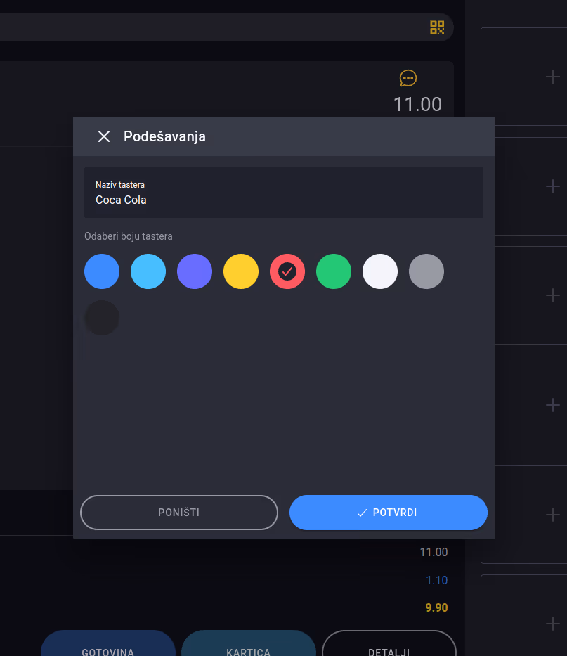 Choose item color