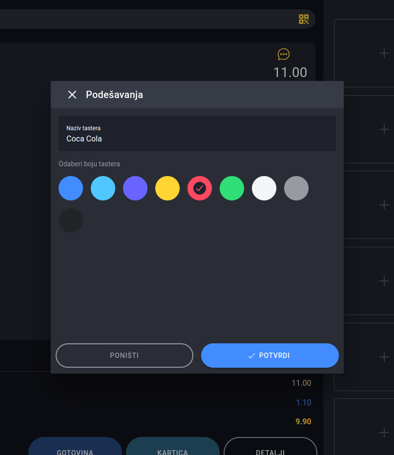 Choose item color