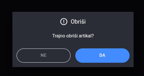Delete article