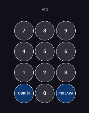 PIN form