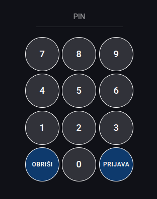 PIN form