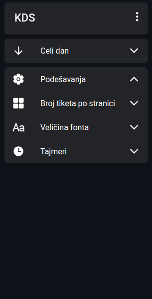 KDS navigation