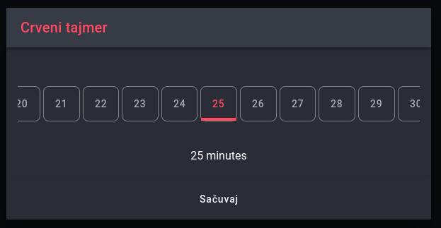 Red timer