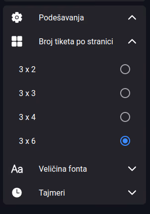 Ticket nums