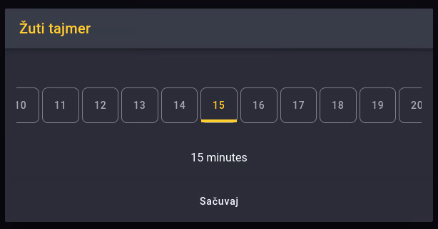 Yellow timer