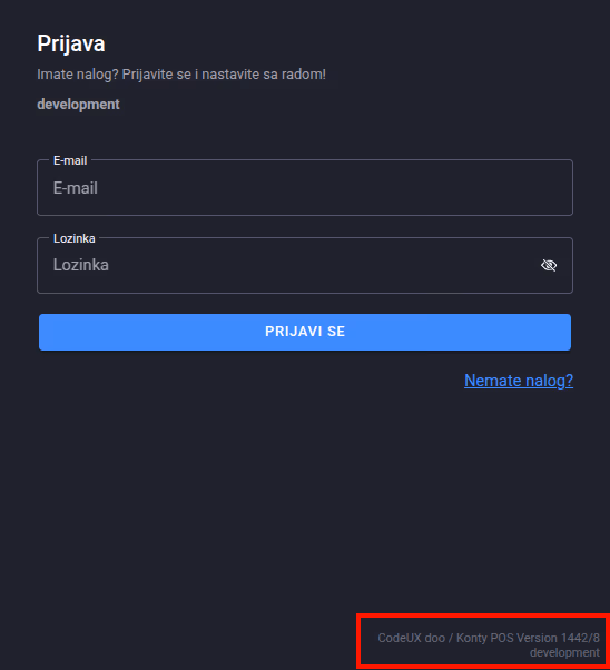 Software version