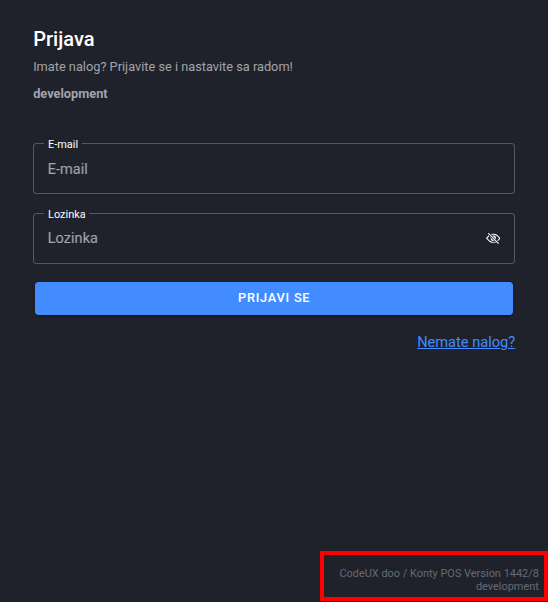 Software version